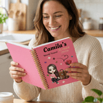 Personalized Cartoon Character World Travel 2026 Planner A5 Spiral Notebook with Weekly and Monthly Planning Pages Daily Use Travel Gift for Travelers