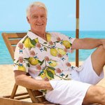 Chemise Personnalisée avec Portrait Photo et Icône de Personnage Style Hawaïen Thème Citron Cadeau Anniversaire pour Famille Amis Amateur de Voyage