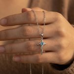 Personalizado Corazón Piedra de Nacimiento Estilo Cruz Collar Dainty Joyería Aniversario Día de la Madre Cumpleaños Regalo para Mujer Mamá Abuela