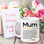 Personalisierte Fünf-Sterne-Rezension 11oz 15oz keramische Kaffeetasse mit Namen Muttertag Geburtstag Geschenk für Mama