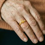 Personlig Graduation Birthstone Ring med graverad text och zirkoner Graduation Gift for College High School Graduates