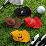 Personalisierte Multicolor PU Leder Monogrammed Zahl Golf Magnetic Golf Club Head Cover Golf Tools Geburtstag Vatertag Geschenk für Golfspieler Liebhaber