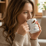 Personlig födelsedagsflicka 11 oz 15 oz keramisk mugg med namn och underlägg Mors dag födelsedagspresent till mamma tjej