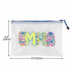 Personalized Artistic Name Waterproof Sandproof Beach Bag Pool Bag Summer Vacation Party Gift for Women