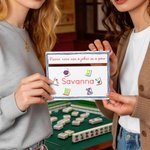Personalised Colourful Acrylic Mahjong Line Reader with Name Mahjong Club Mahjong Game Night Gift for Mahjong Lover
