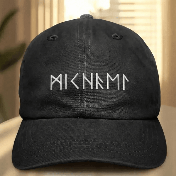 Personalized Multicolor Viking Runes 100% Cotton Baseball Cap with Name Daily Wear Best Man Gift for Man Boyfriend Father