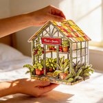Efecto de vidriera personalizada Invernadero acrílico Suncatcher Ornamento con texto Decoración para el hogar Cumpleaños Aniversario Regalo para los amantes de las plantas