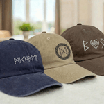 Personalized Multicolor Viking Runes 100% Cotton Baseball Cap with Name Daily Wear Best Man Gift for Man Boyfriend Father