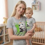 Spersonalizowany 1. Dzień Matki Animal Bear 100% bawełniana koszulka Body dziecięce Pasujący strój z imionami i rokiem Prezent na Dzień Matki dla mamy dziecka