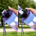 Botella de agua para niños de 17 oz con nombre e inicial para beber a diario Regalo del Día del Niño para niños y niñas