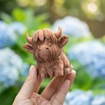 Spersonalizowany wielokolorowy przybornik na długopisy z imieniem i nazwiskiem Highland Cow do codziennego użytku Prezent urodzinowy dla miłośników Highland Cow Uczniowie Nauczyciele