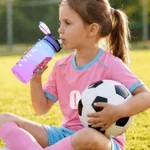 Botella de agua para niños de 17 oz con nombre e inicial para beber a diario Regalo del Día del Niño para niños y niñas