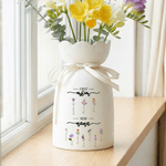 Vaso in ceramica personalizzato con 1-10 nomi Festa della mamma Regalo di compleanno per la mamma nonna