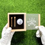 Personalised Monogrammed Initial Name Golf Ball Gift Set Club Competition Souvenir Birthday Gift for Golf Lover Golfer