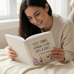 Personalised Wildflower Cute Things Say Do A5 Journal Notebook with Text Record Memories Mother's Day Birthday Gift for Mom Grandma