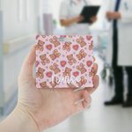 Personalised Heart Bear ID Card Badge Buddy with Name Hospital Nursing Clinicals Nurse Day Valentine's Day Gift for Nurse Lover