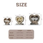 Henkilökohtainen First Kiss Wood Texture Heart Pattern Akryyli Ornamentti nimi ja päivämäärä Desk Decor Vuosipäivä Syntymäpäivälahja pariskunnille