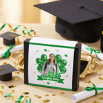 Personalizado Clase de 2026 Globo Foto Tarjeta de Regalo en Efectivo Caja de Supervivencia Paquete de Cuidado Universitario con 20 Tarjetas Regalo de Graduación de la Escuela Secundaria para Estudiant