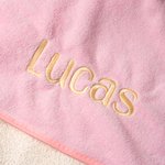 Toalla con capucha personalizada de algodón con bordado de animales y nombre para baño y piscina regalo de cumpleaños para bebés y niños