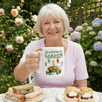 Personlig Mama's/Grandma's Garden Where Love Grows Keramisk mugg med 1-6 palmer och namn Mors dag-present till mamma mormor