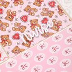 Personalised Heart Bear ID Card Badge Buddy with Name Hospital Nursing Clinicals Nurse Day Valentine's Day Gift for Nurse Lover