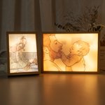 Personalised Watercolour Photo Light Painting Acrylic Frame Desk Decor Anniversary Birthday Gift for Family Friends Couples
