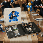 Personalized Class of 2026 Balloon Name Year Photo Guestbook with Ballpoint Pen and Stickers Graduation Keepsake Gift for Graduates