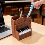 Personalisierte Multi-Color 3D gedruckt Piano Pen Holder mit Namen und Text täglichen Gebrauch Geburtstag Geschenk für Klavierlehrer Student