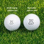 Personalized Funny Male Body Part Design Name Multicolor Golf Ball Stamp Club Competition Souvenir Birthday Gift for Golf Lover Golfer