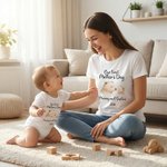 Personlig søt bjørn Vår første mors dag 100% bomull T-skjorte Baby Bodysuit med navn Bursdag morsdagsgave til babymor