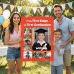 Henkilökohtaiset valokuvat Canvas Art Poster Kehyksetön kehystetty maalaus nimi otsikko Lastentarha esikoulu Valmistujaiset Party lahja Graduates Lapset