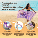 Personalisierte Geburt Blume Fee überdimensioniert Quick-Dry Strandtuch mit Namen Strand Party Geburtstagsgeschenk für Mädchen