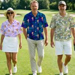 Personalized Face Photo Golf Elements Hawaiian Style Short-Sleeved Shirt Funny Anniversary Birthday Gift for Golf Players