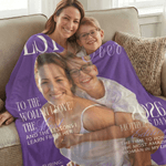 Personalisierte Magazin Design weiche Decke mit Foto und Name Home Decor Muttertag Geburtstag Geschenk für Frau