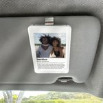 Personalized Acrylic Photo Car Sun Visor Clip with Name and Text Car Accessories Birthday Gift for Girlfriends Friends Sisters