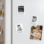 Imán de nevera acrílico con texto personalizado Feliz primer día de la madre Ultrasonido de bebé embarazada Decoración del hogar Día de la madre Regalo de cumpleaños para nuevas mamás