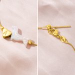 Personalizada en forma de corazón inicial de cuentas de ópalo Dachshund pulsera cumpleaños Memorial Gift for Dog Owners Lovers