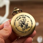 Spersonalizowany zegarek kieszonkowy z wygrawerowanym imieniem i nazwiskiem na Dzień Ojca, prezent urodzinowy dla ojca i syna