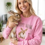 Personalized Embroidered Pet Photo Multicolour T-shirt Sweatshirt Hoodie with Name Daily Wear Birthday Anniversary Gift for Pet Lovers Owners