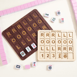 Mahjong en bois classique personnalisé Plateau d'entraînement Charleston avec texte Tournoi de Mahjong Nuit de Mahjong Cadeau pour les amateurs de Mahjong