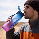 Personalized Gradient Color 17 oz / 32 oz Sports Water Bottle with Name Daily Use Sports Gift for Teenager Sports Lovers