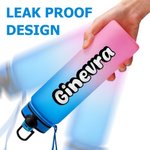Personalized Gradient Color 17 oz / 32 oz Sports Water Bottle with Name Daily Use Sports Gift for Teenager Sports Lovers