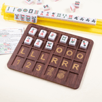 Tablero de Práctica de Madera Personalizado Clásico Mahjong Charleston con Texto Torneo de Mahjong Noche de Mahjong Regalo para Amante del Mahjong