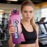 Personalized Gradient Color 17 oz / 32 oz Sports Water Bottle with Name Daily Use Sports Gift for Teenager Sports Lovers