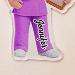 Llavero acrílico personalizado con el nombre de un personaje de enfermera de dibujos animados Regalo de agradecimiento por la semana de la enfermera para el personal médico