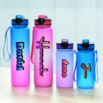 Personalized Gradient Color 17 oz / 32 oz Sports Water Bottle with Name Daily Use Sports Gift for Teenager Sports Lovers