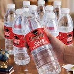 Personalized Congrats Class of 2026 Set of 20 Waterproof Water Bottle Labels Stickers with Name School and Year Graduation Party Gift for Graduates