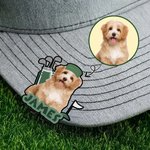Personalised Golf Set Pet Photo Golf Ball Marker Magnetic Hat Clip with Name Birthday Anniversary Game Day Gift for Golf Player Pet Lover