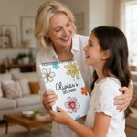 Personalised Flower Art Sketchbook Drawing Art Pad with Name Party Favor Birthday Back to School Gift for Girls