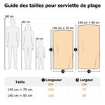 Serviette de plage surdimensionnée personnalisé avec nom-Séchage rapide-Cadeau d'anniversaire pour les passionnés de surf
